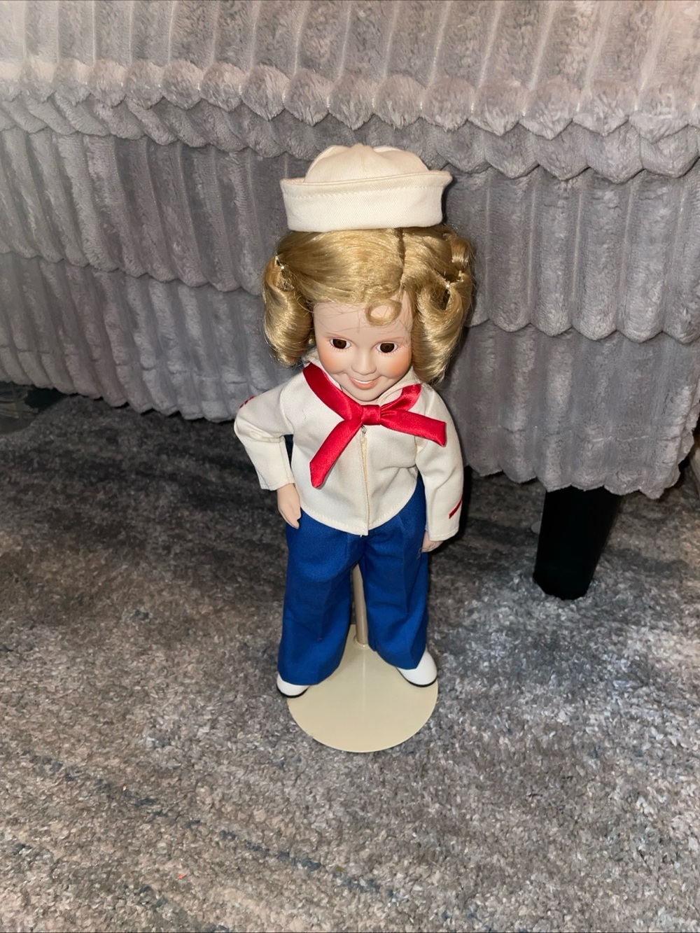 Danbury Mint Shirley Temple Captain January Silver Screen Series Porcelain Doll